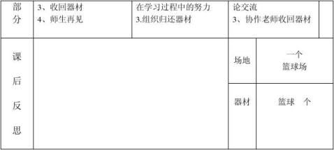 篮球原地单手肩上投篮教案