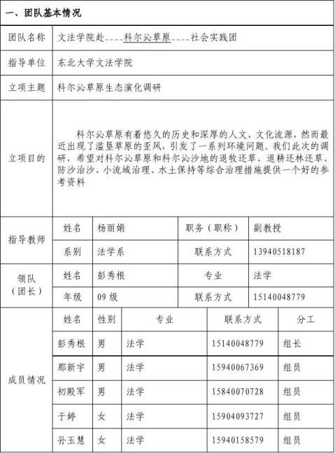 20xx暑期社会实践立项申请书改