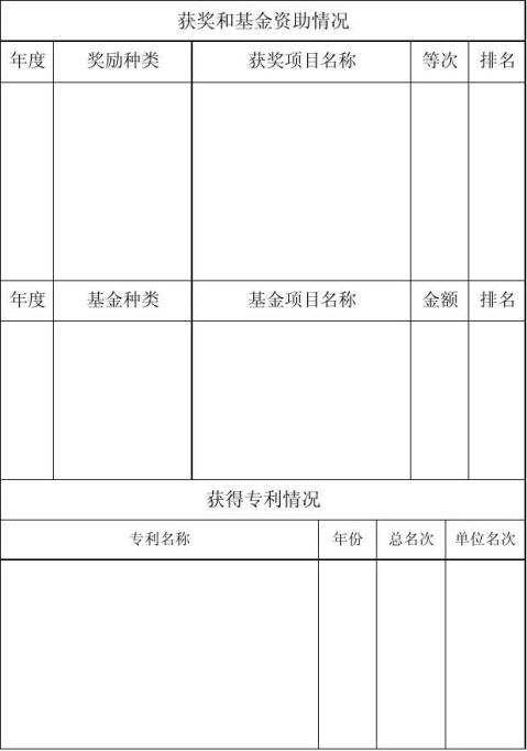 專業技術職務考核表填表說明